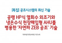 ['23년 10월 특집] 공랭 HP식 열회수 외조기와 냉온수식 천장매입형 AHU를 병용한 '자연파 ZEB 공조' 기술